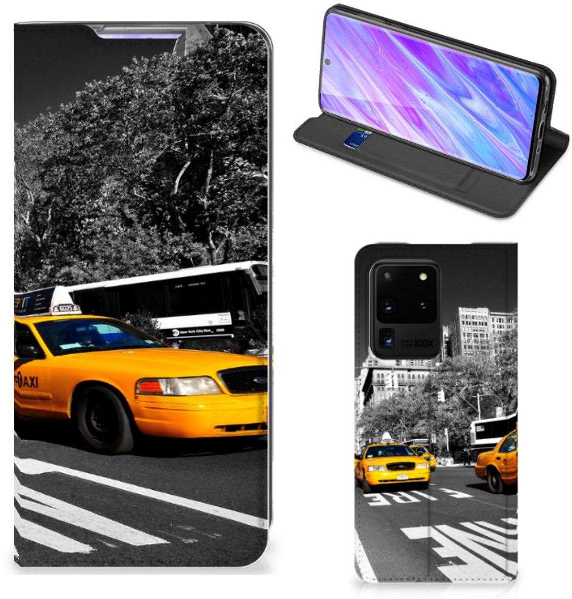 Samsung Galaxy S20 Ultra Book Cover New York Taxi