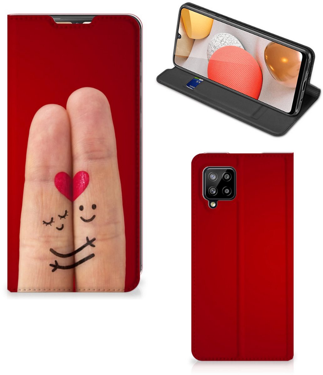 Samsung Galaxy A42 Hippe Standcase Liefde - Origineel Romantisch Cadeau
