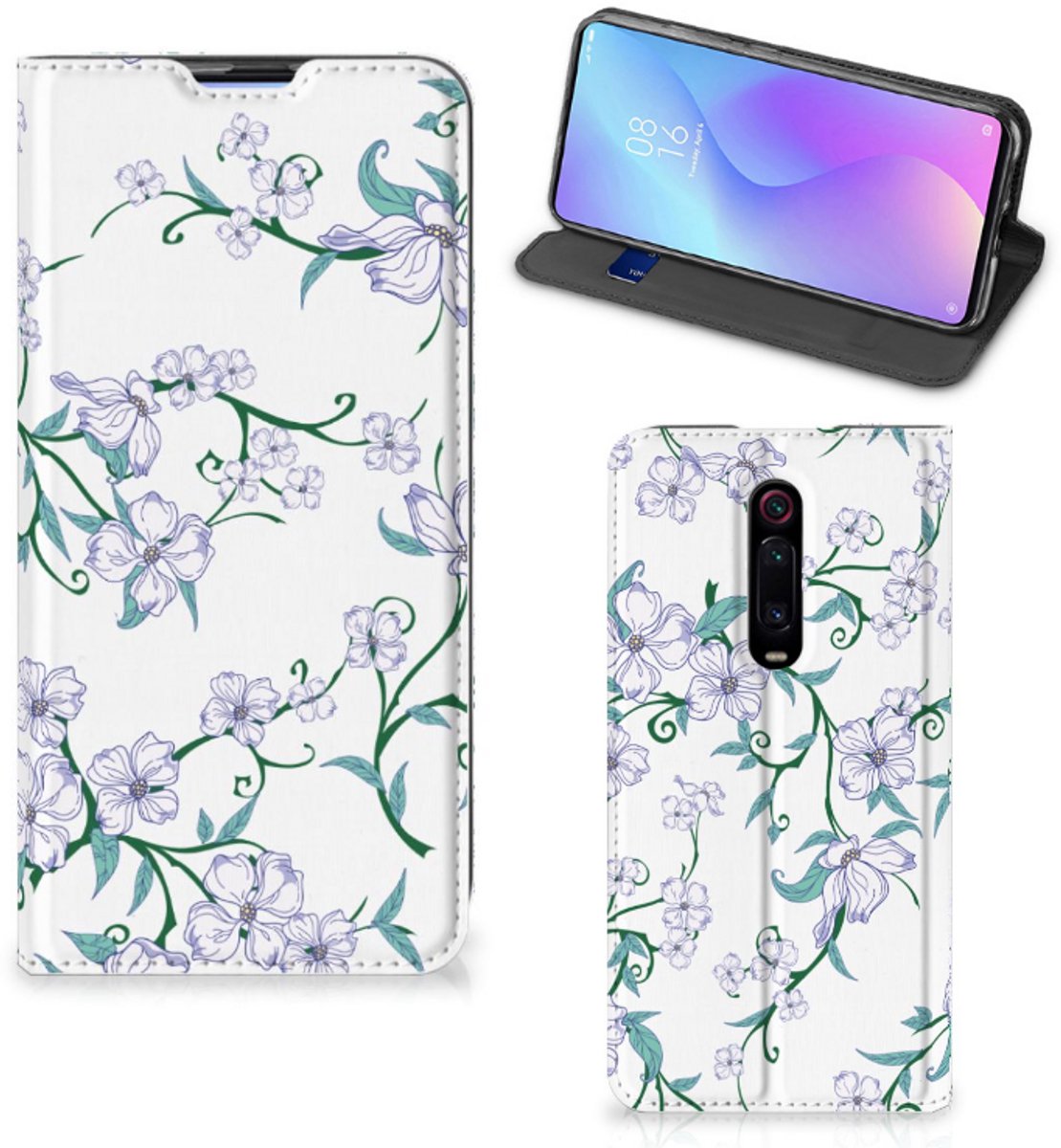 Xiaomi Mi 9T Pro Uniek Smart Cover Blossom White