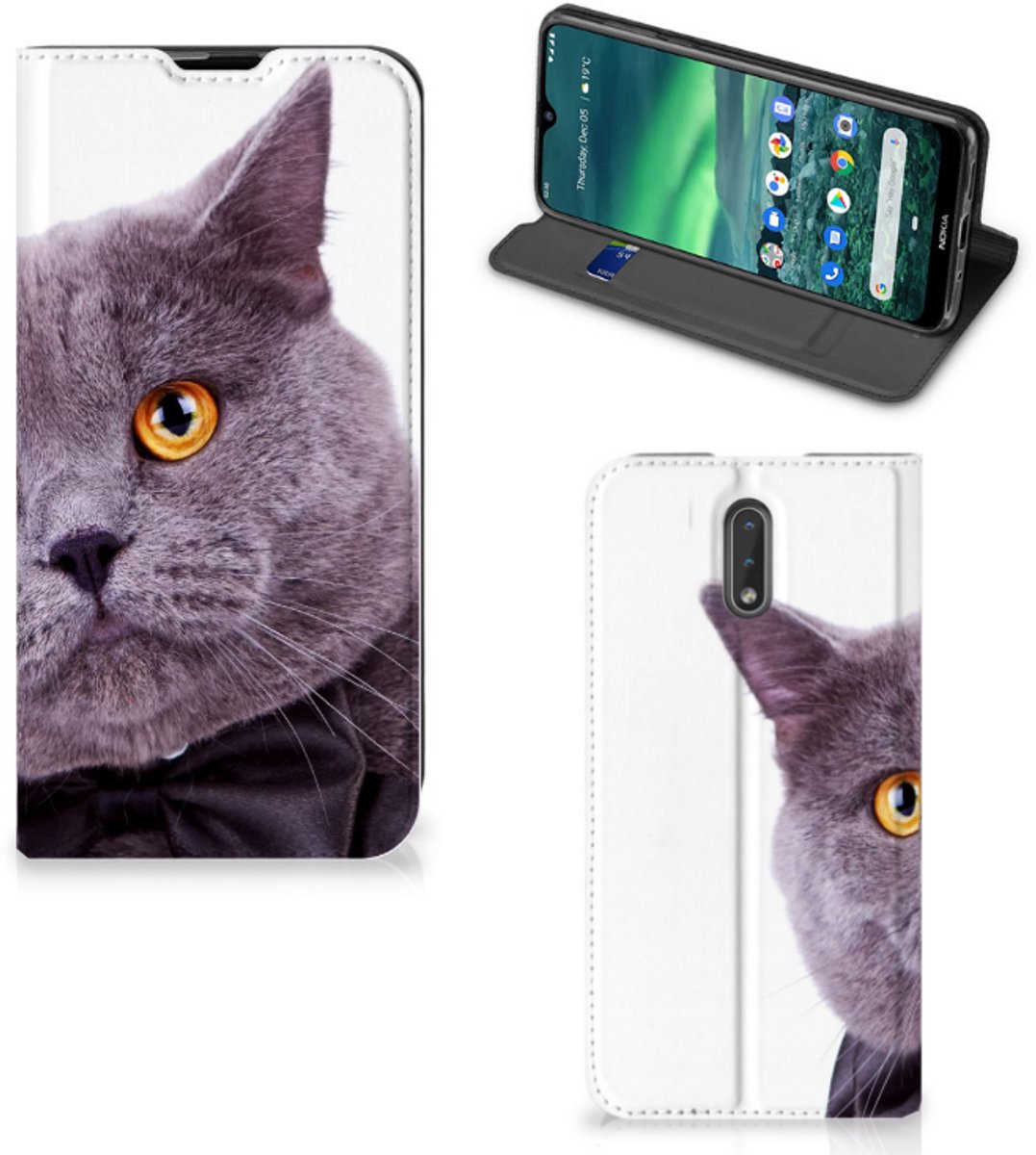 Nokia 2.3 Hoesje maken Kat