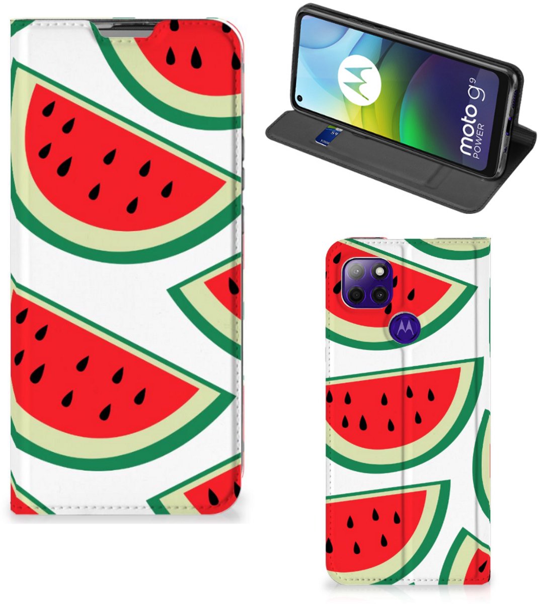 Motorola Moto G9 Power Flip Style Cover Watermelons