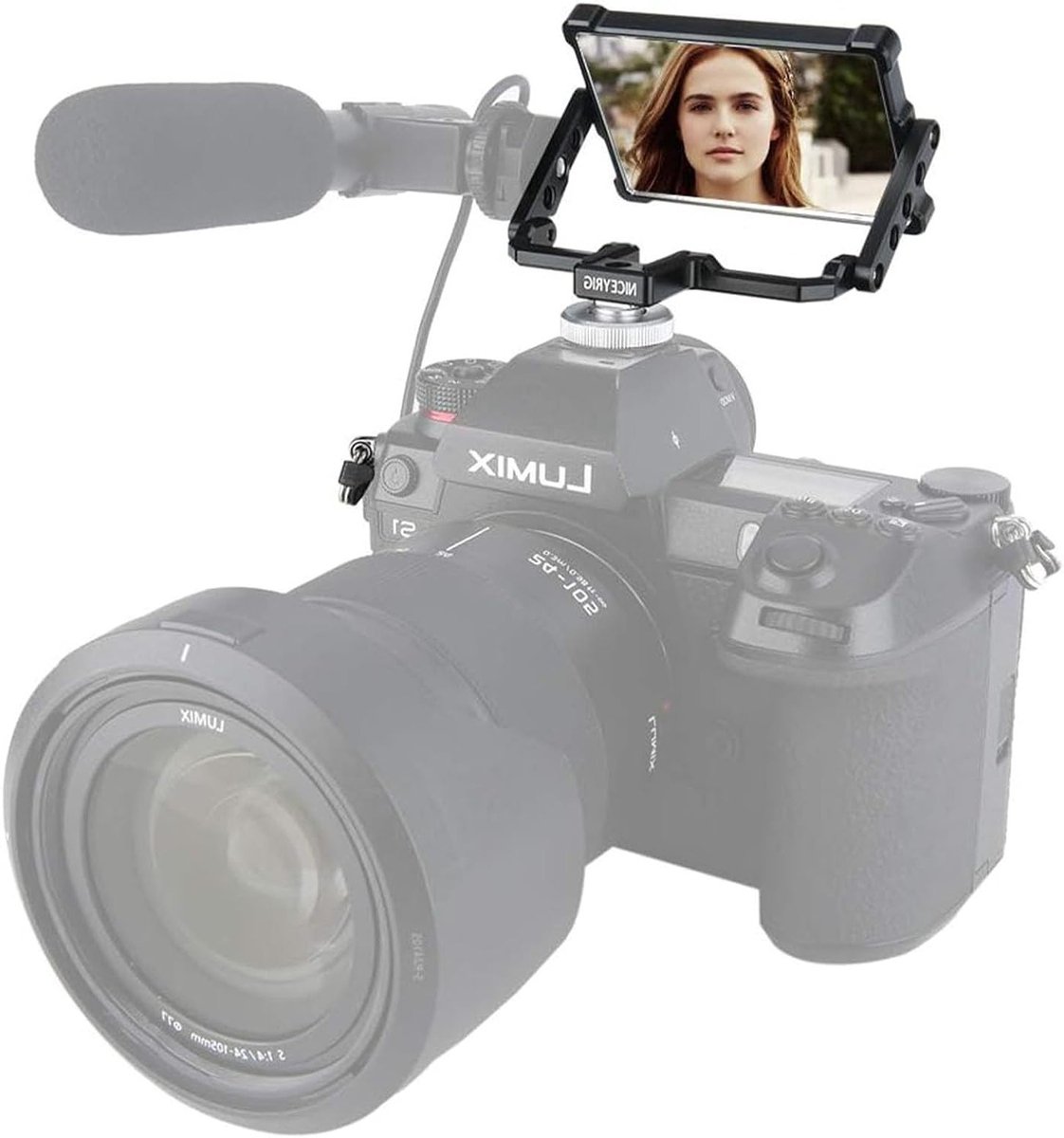 Opvouwbare Spiegel Selfie Camera Vlog voor Sony A6000, A6300, A6600, A6400, A7III, A7II, Fuji XT2, XT3, XT4, XT20, XT30 en Canon 5D - Perfect voor Vloggers en Fotografie