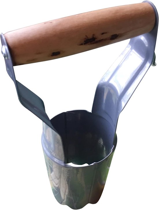 Bloembollenplanter Staal - Bollenplanter Tuin - Bloemen Planten - Met Dieptemarkering - 12.7 x 7.6 cm - Groen — afbeelding 4
