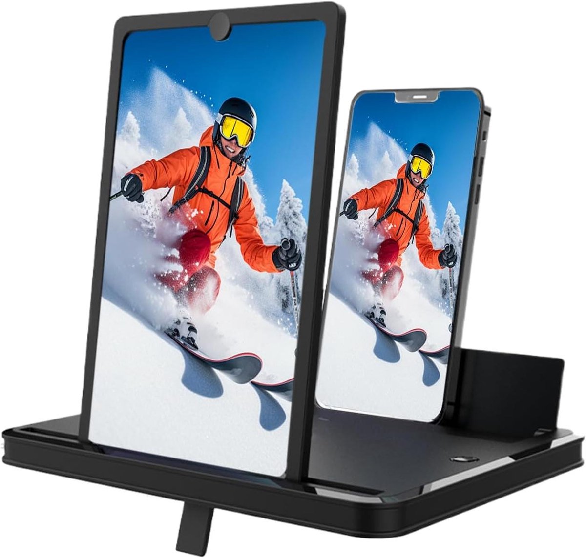 Telefoonscherm Vergrootglas - Telefoon Projector - Films Kijken - Geen Vervorming - 4.7-7.2 inch - Zwart