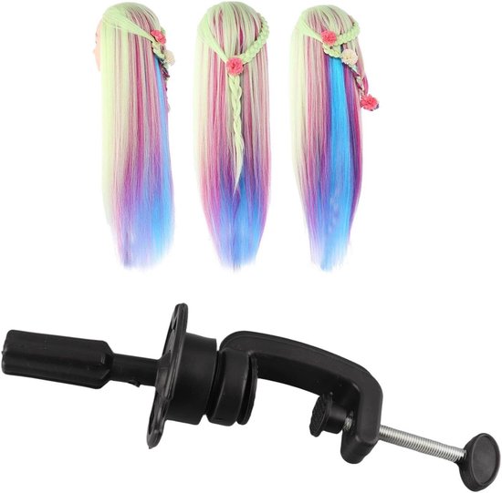 Wighouder voor Haarstyling, Mannequin Hoofdstand voor Oefening en Salongebruik, Ideaal voor Professionele Kappers — afbeelding 5