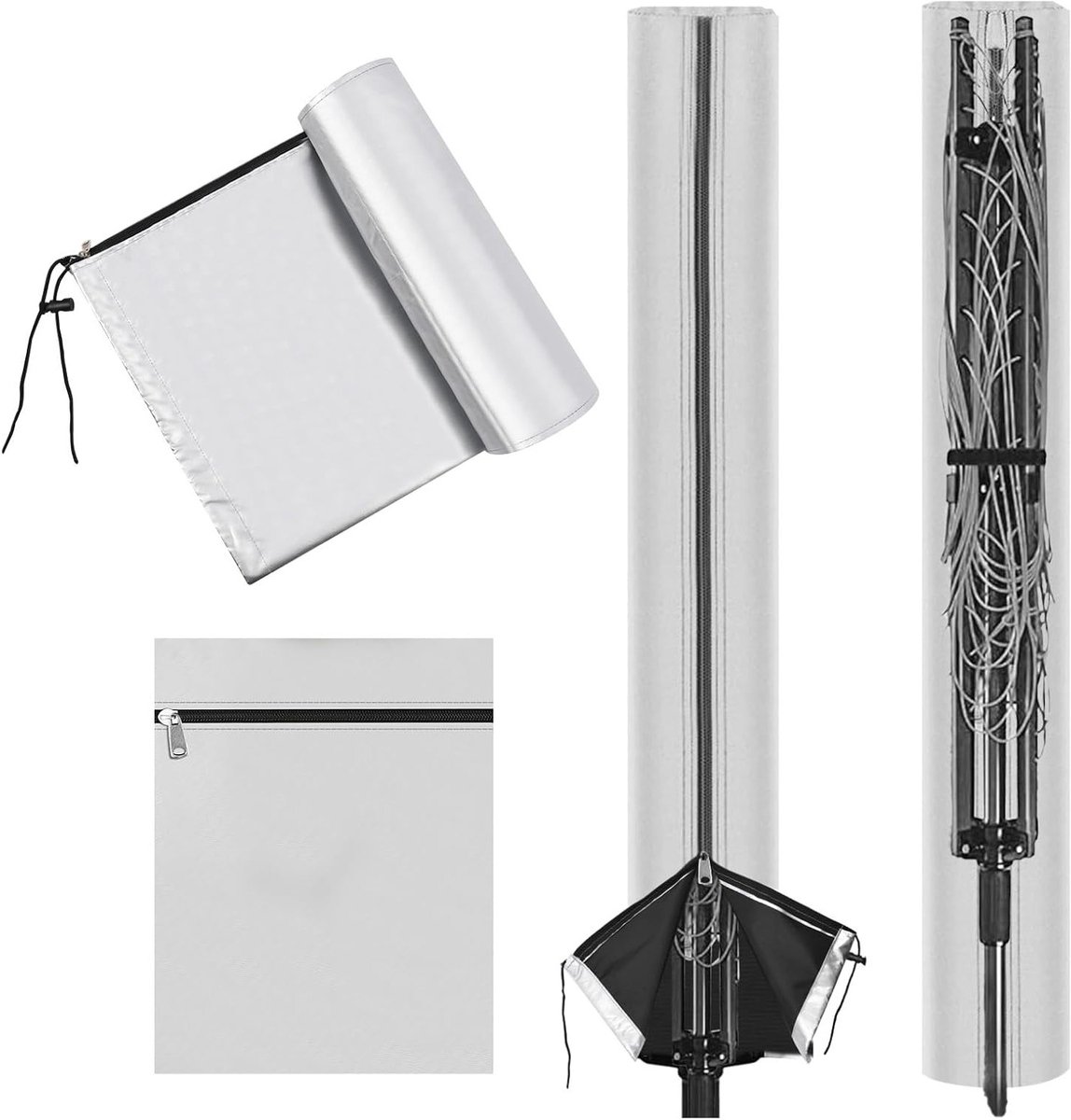 Rotating Clothesline Waterproof Cover van 420D Heavy Duty Oxford, Bescherming voor Waslijn, Tuin Parasol en Buitengebruik
