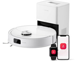 DailyDamaar stofzuiger - Robotstofzuiger - Dweilrobot - Vloerreiniger - 10.000 Pa zuigkracht - Dubbel anti-klit systeem - Wit