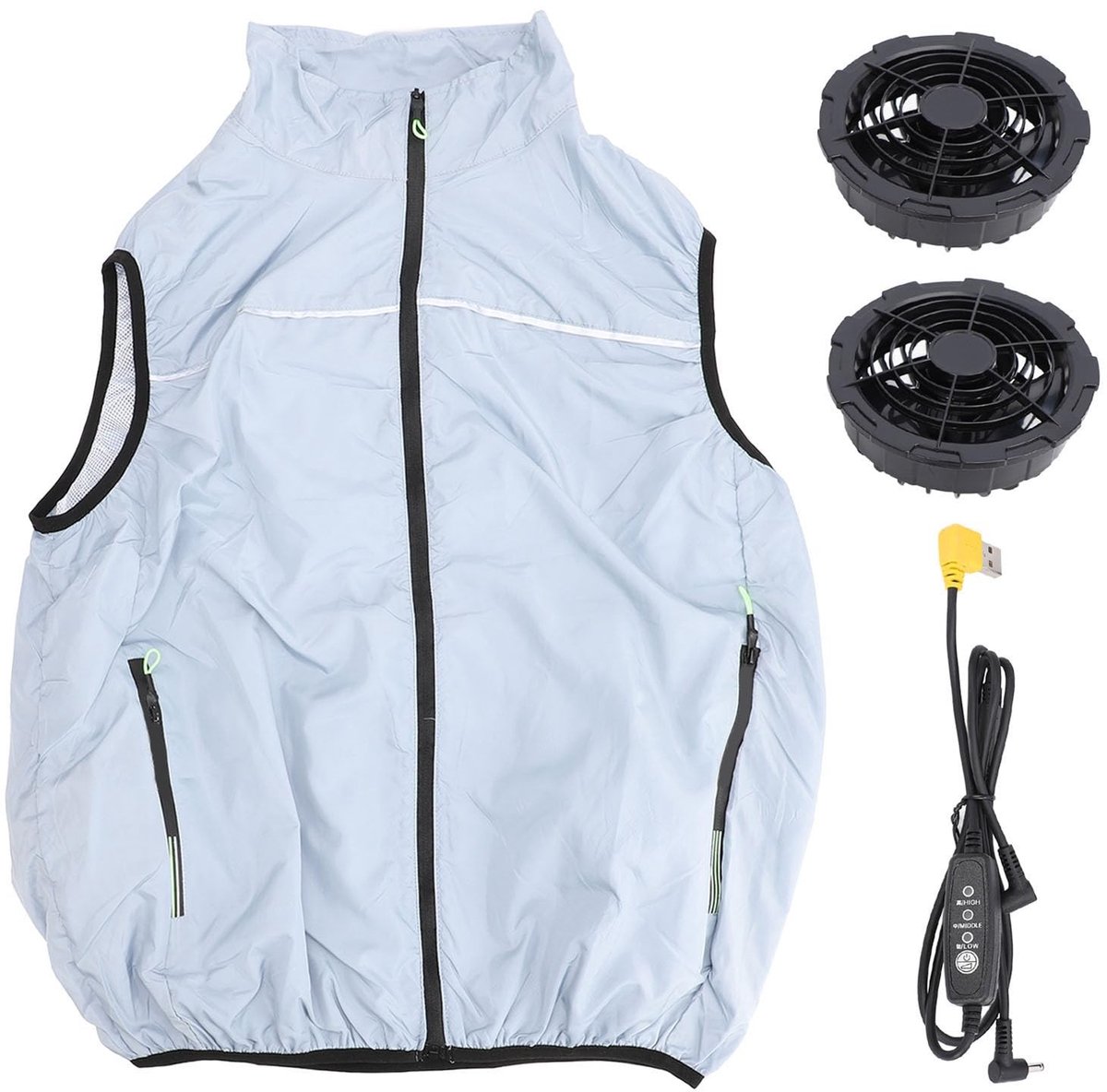 Dailygoods - Airconditioningsjas met 2 Ventilatoren en 3 Snelheden