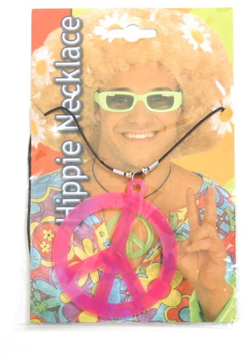 Peaceketting pink - Roze - 60's hippie peace love