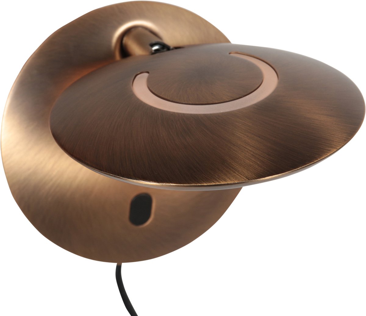 Steinhauer Exclusive - wandlamp - Zenith2 - brons - kunststof metaal - bedlampje - LED - 4396BR