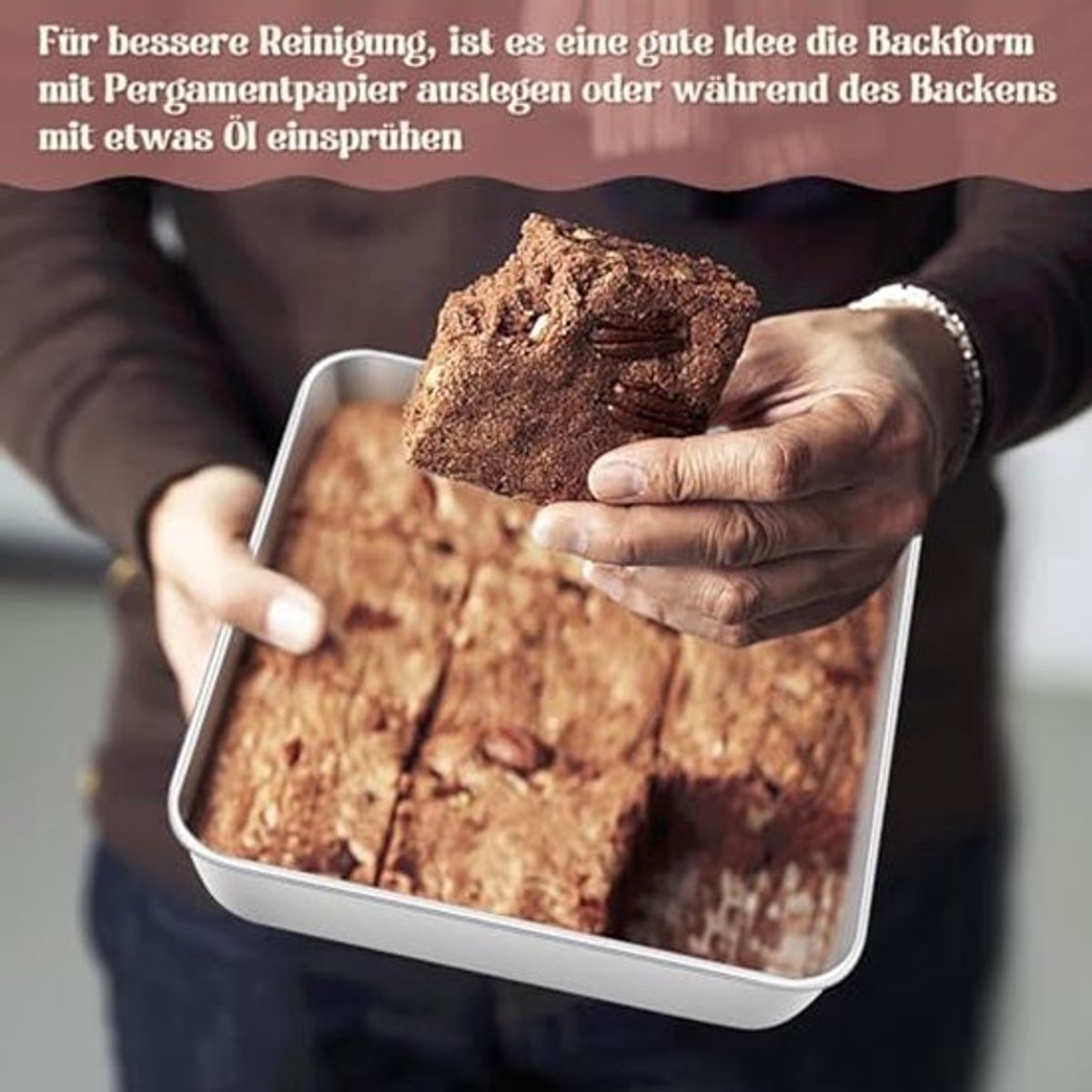 Vierkante Bakvorm RVS - Duurzaam en Vaatwasmachinebestendig - 20x20 cm