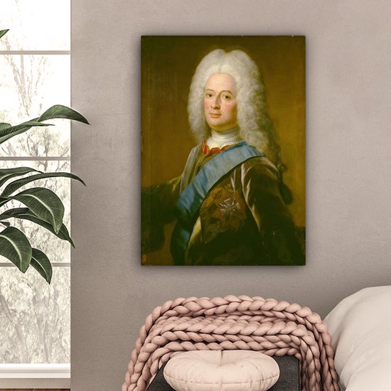 Peintures sur toile - Wilhelm VIII, landgrave de Hesse- Kassel - peinture de Philip van Dijk - 60x80 cm - Décoration murale