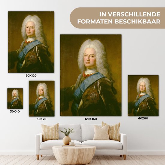 Peintures sur toile - Wilhelm VIII, landgrave de Hesse- Kassel - peinture de Philip van Dijk - 60x80 cm - Décoration murale