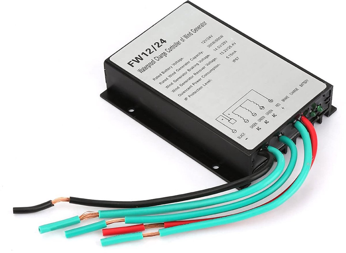 Dailygoods - Innovra - Dailygoods - Dailygoody - Windgenerator - Oplader voor Windturbines - Automatische functie - Waterproof - Energieoplossing - Duurzaam - Geschikt voor buiten - IP67
