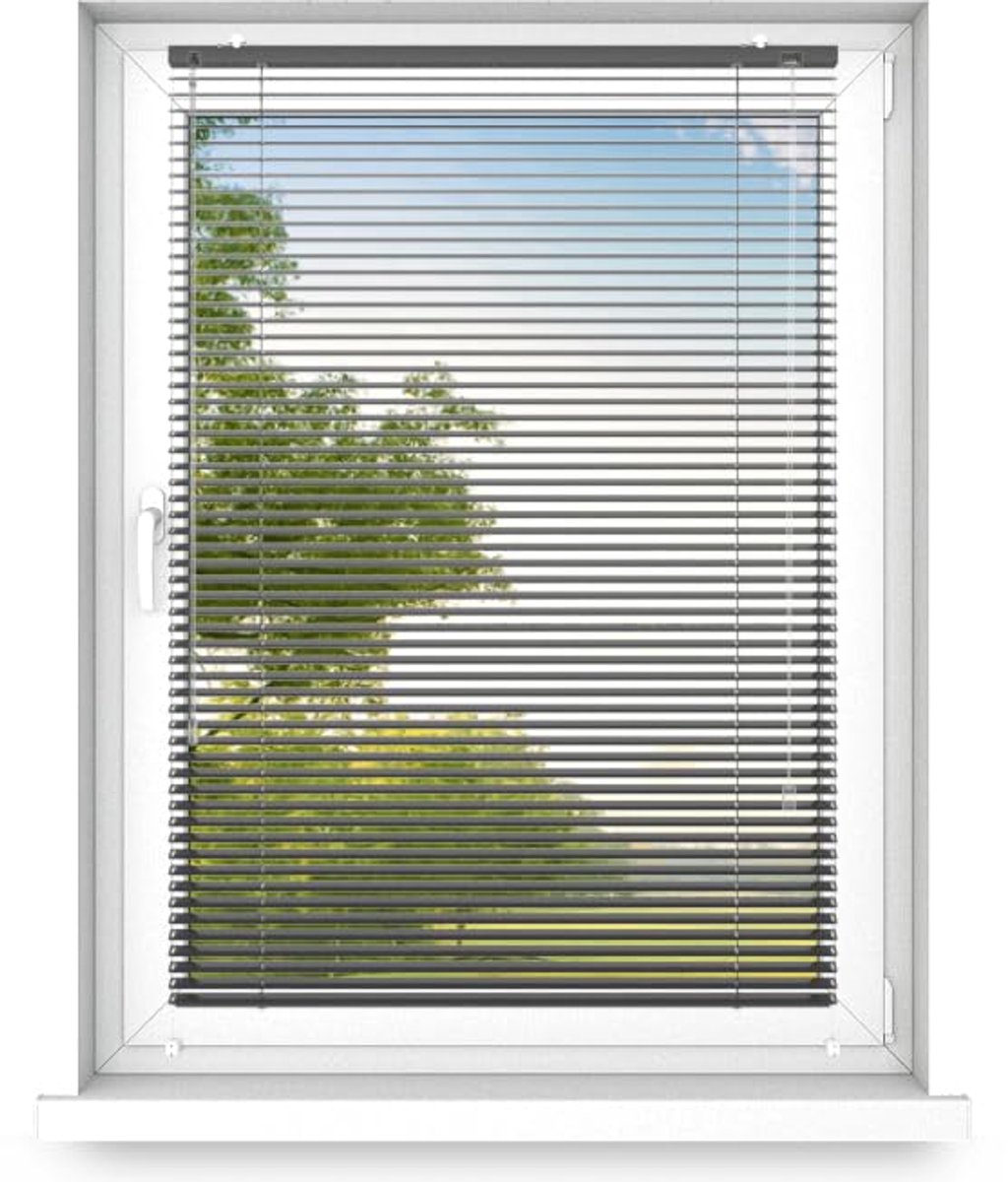 time4blinds - Binnenjaloezieën Zonder Boren - Aluminium Jaloezieën - Aluminium Rolgordijne