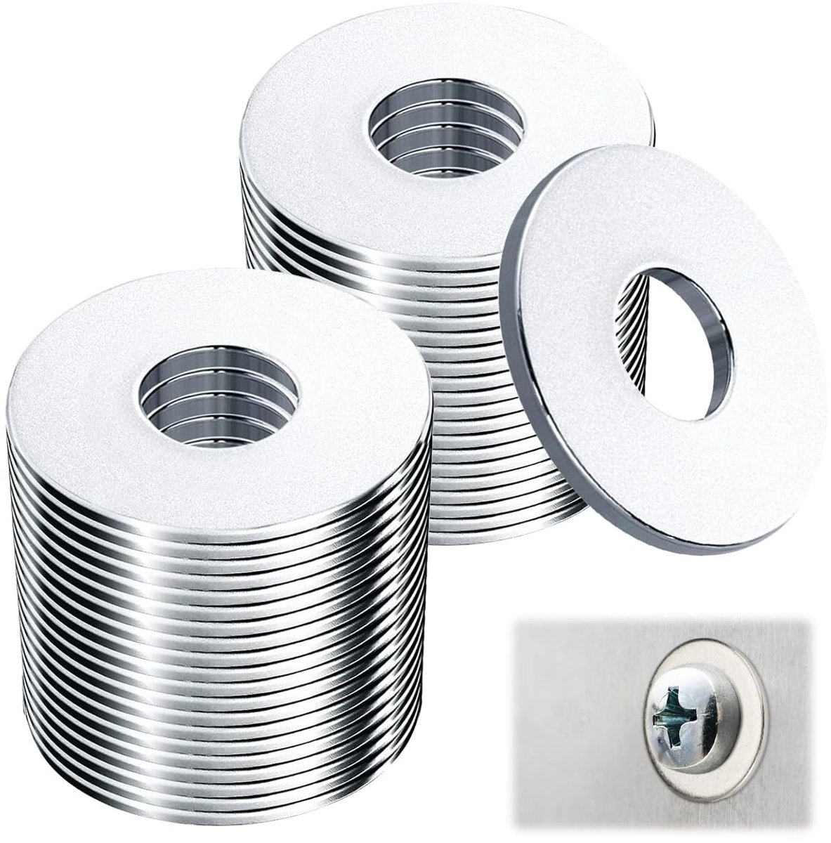 Dailygoods - Dailygoody - Veerringen M6 - Sluitringen - Corrosiebestendig - 100 Stuks - Carrosserieringen - Geschikt voor Schroeven en Moeren