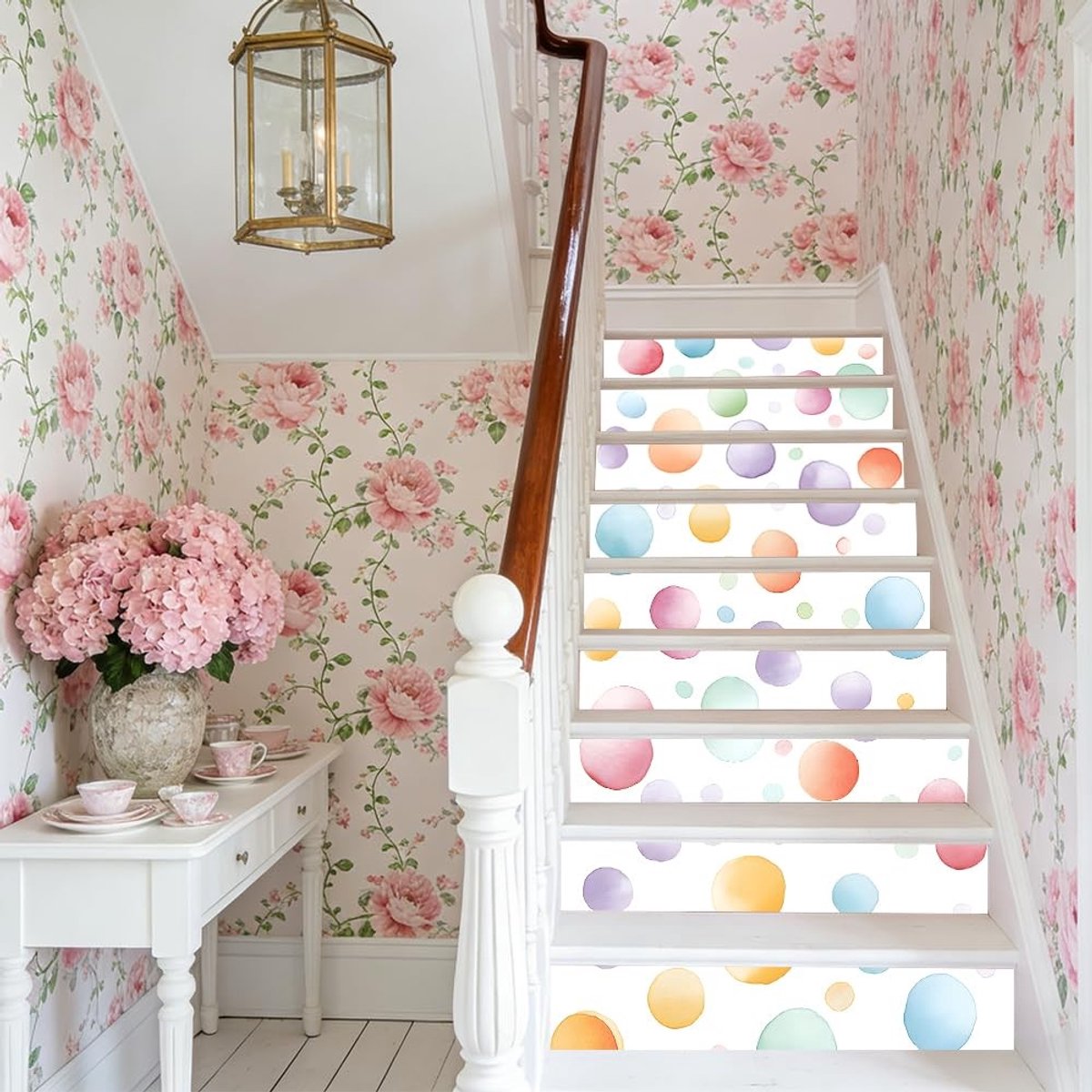 Dailygoods - Set van 15 Kleurrijke Trapstickers