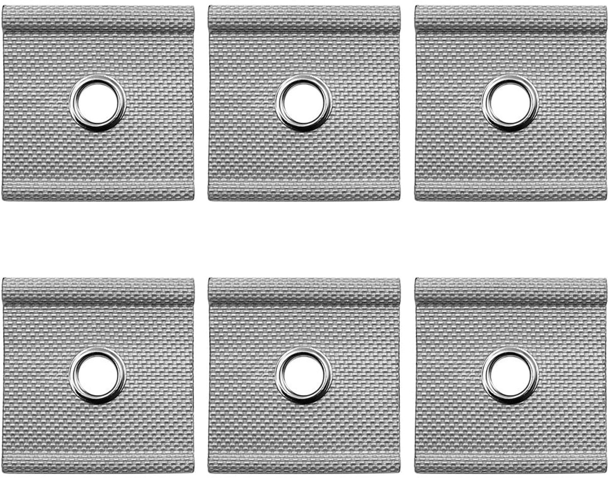 Dailygoods - Dailygoody - Luifelhaken voor Pijp Rail - Set van 6 - Voor Caravans en Tenten - 5/6mm en 7/8mm - Stevige bevestiging - Handig voor buiten - Ideaa