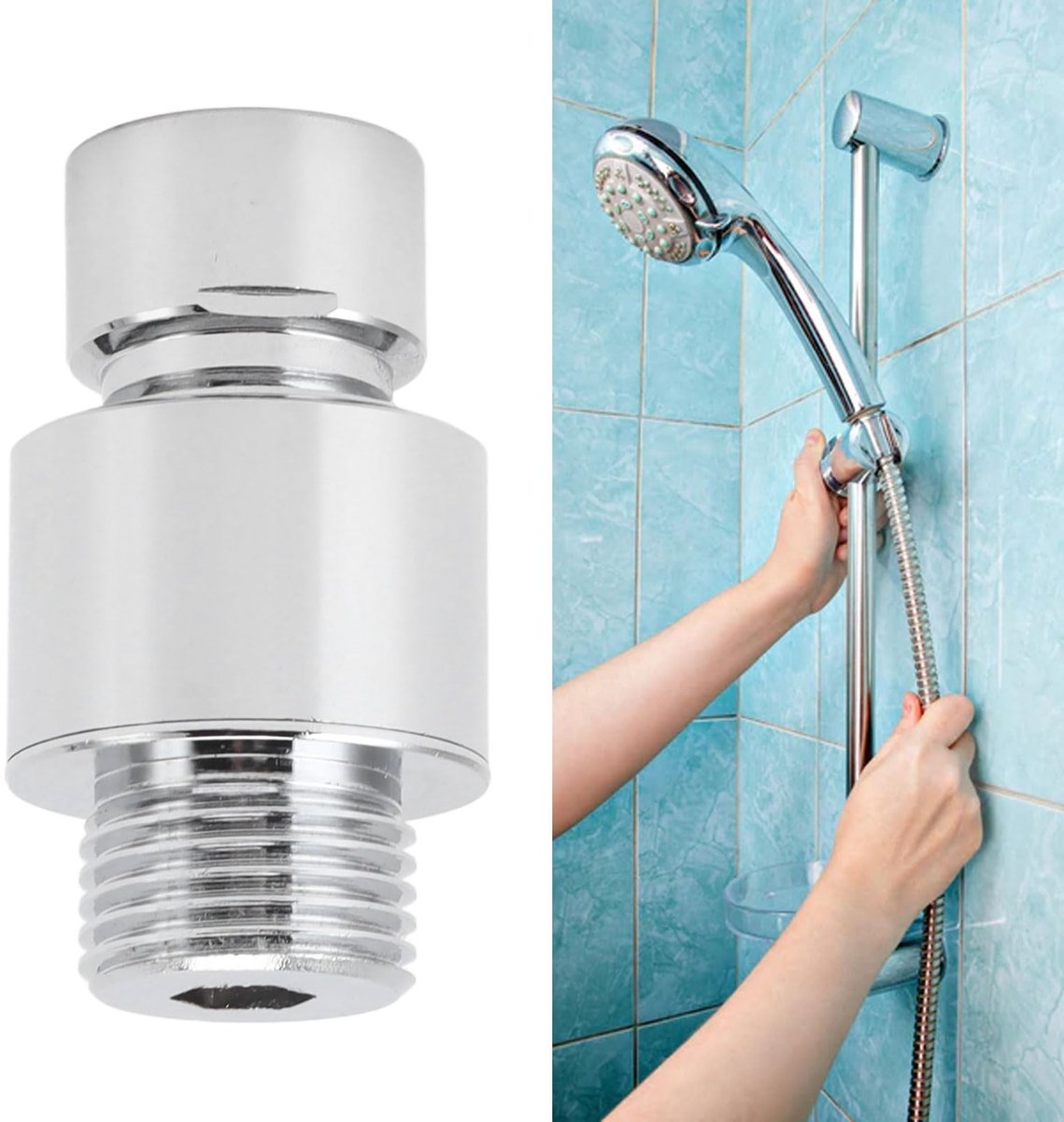 Dailygoods - Dailygoody - Doucheadapter - Douchekop Elleboogadapter - Eenvoudig te installeren - Geschikt voor badkamer - Compatibel met meeste douches - Perfect v...