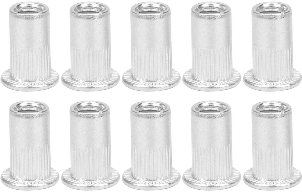 Dailygoods - Dailygoody - 100 Stuks Blindklinknagel - M5 Moerinzetstukken - Aluminium Kwaliteit - Geschikt voor Diverse Toepassingen - Blinde Moeren - Ideaal