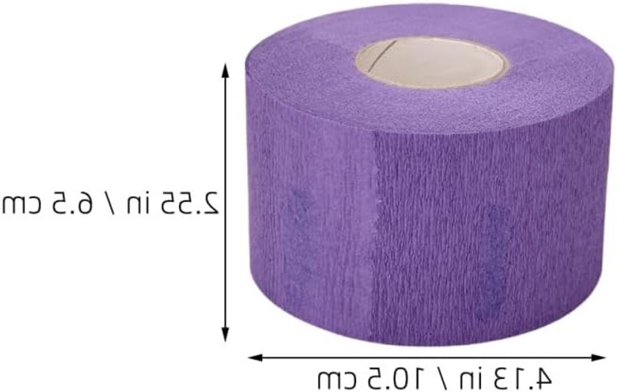 Verwijderbare Papieren Strips voor Kappers, Haarverf en Bescherming, Elastisch en Comfortabel voor Professioneel Gebruik, Paarse Enkele Verpakking