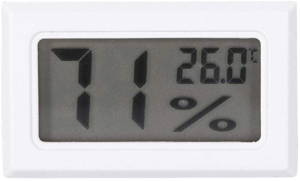 Dailygoods - Dailygoody - Digitale Thermometer - Hoge Precisie Temperatuur - Vochtigheidsmeter voor Thuis - Ideaal voor Kantoor - Nauwkeurige Metingen - Geschikt v...