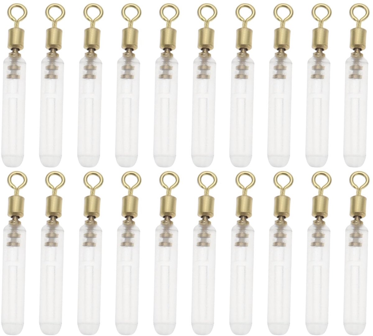 Dailygoods - Dailygoody - Siliconen Float Waggler Adapters - Perfect voor Karpervissen - 50 stuks - Wit - Anti-wirwar ontwerp - Duurzaam en betrouwbaar - Geschikt ...
