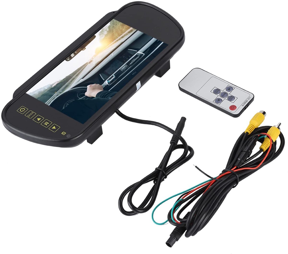 Dailygoods - Dailygoody - Achteruitrijcamera Set - 7 inch LCD Display - Parkeermonitor - Geschikt voor Auto - Inclusief Afstandsbediening - 12V-24V