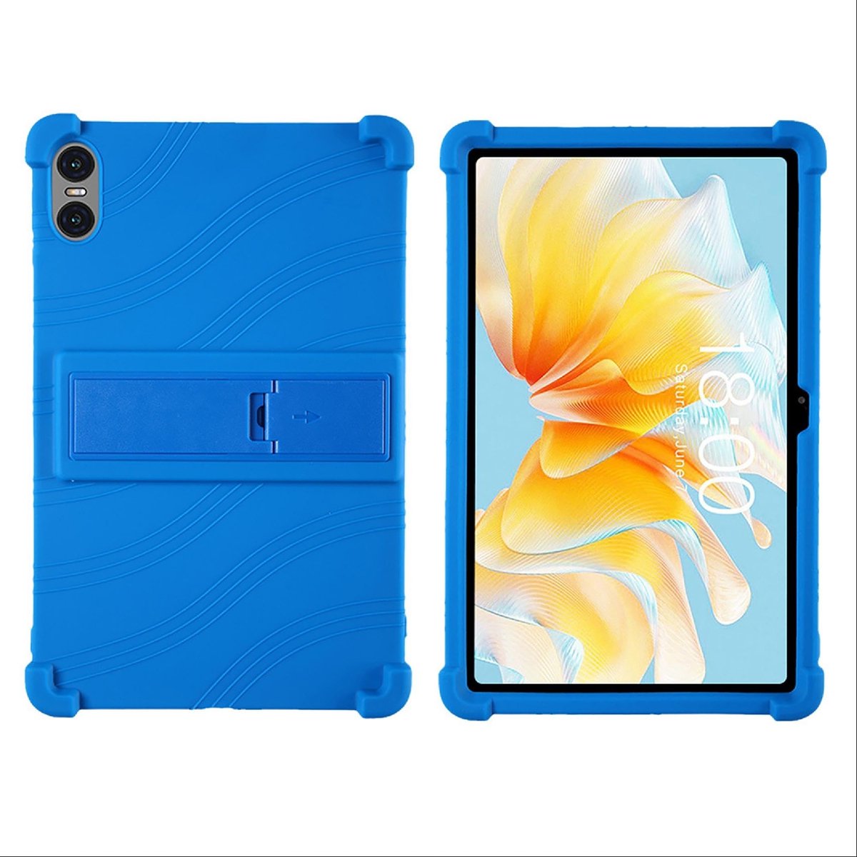 Dailygoods - Dailygoody - Hoesje voor Teclast T40 Air/T40 HD - Zachte TPU siliconen bescherming - Donkerblauw - Valbescherming - Geschikt voor Teclast T40 Air/T40
