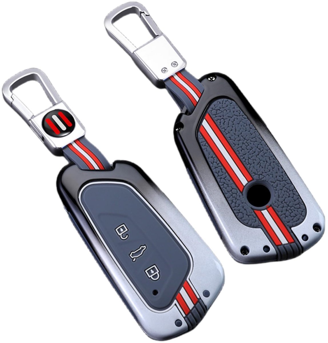 Dailygoods - Dailygoody - Zinklegering Autosleutel Cover - Sleutelhoes - Hoge kwaliteit - Waterdicht - Krasbestendig - Geschikt voor VW Golf 8 MK8, ID.3, ID.4, Cup.
