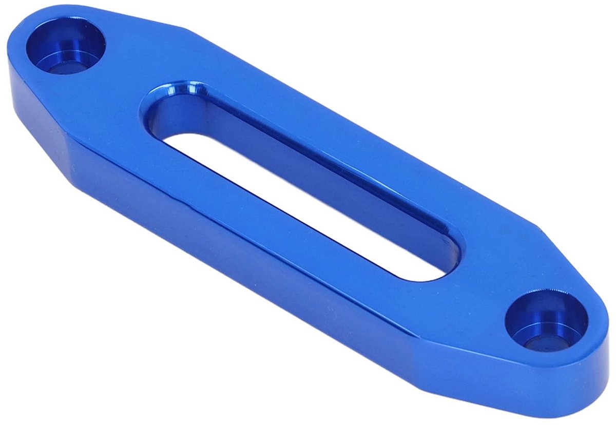 Dailygoody - Aluminium Hawse Fairlead - Synthetische Lier Touw - Robuust en Duurzaam - 122 mm Blauw - 4000LB Draagvermogen - Geschikt voor Offroad voe
