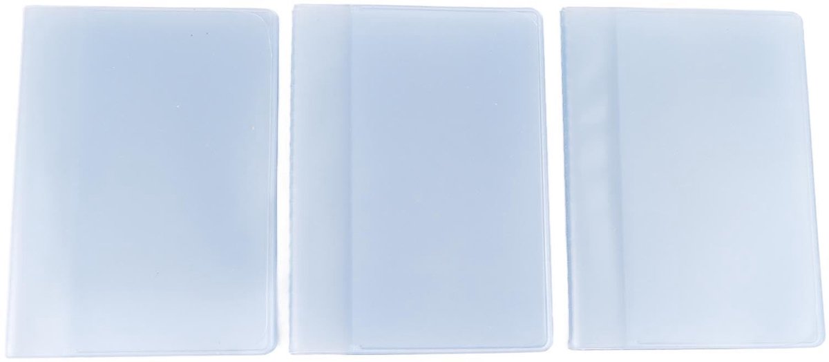 Dailygoods - Dailygoody - Portemonnee-inzetstuk - Multifunctionele Creditcardhouder - Transparant PVC - 3 Stuks - Geschikt voor Familiereizen - 10/20/30 Pagina's