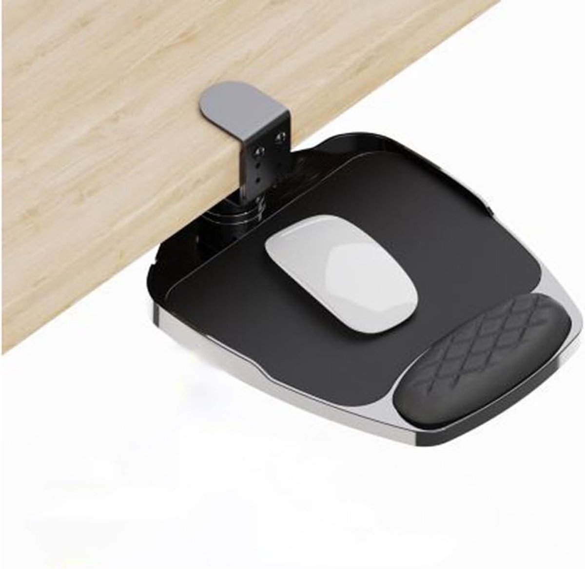 Ergonomisch Muismat Onder Bureau met 360° Rotatie en Verstelbare Polssteun voor Comfortabel Computeren