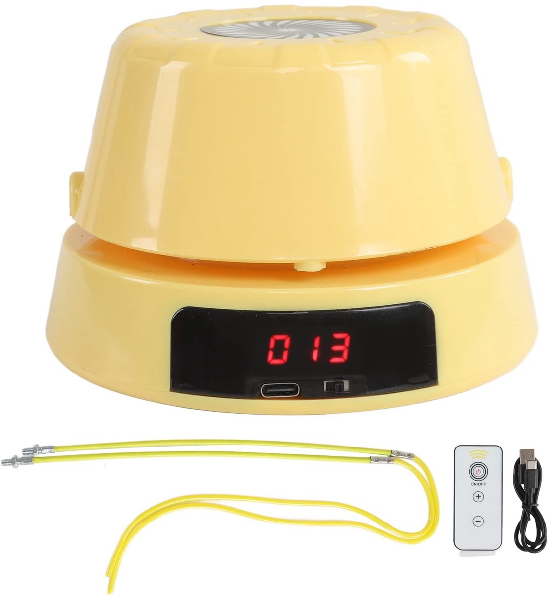 Dailygoods - Dailygoody - Slimme Springtouwmachine - Elektrische Springmachine - Automatische Telling - Geel - Voor Familie en Kantoor - Touwtjespringen - Geschikt...