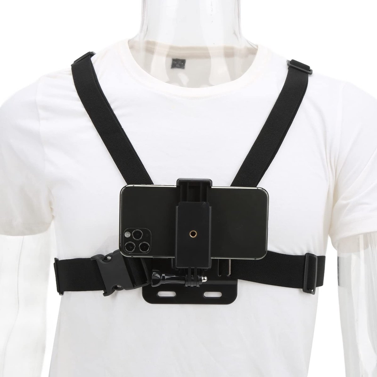 Dailygoods - Verstelbare Borstriem voor Mobiele Telefoons en Actiecamera's