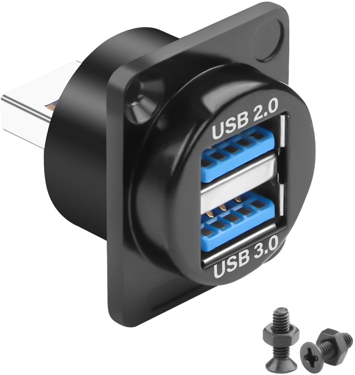 Dailygoods - 2-in-1 USB 3.0 naar USB 3.0 & 2.0 Panel Montageadapter