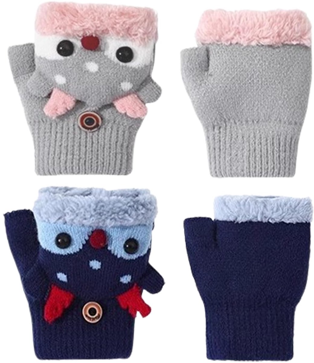 Dailygoods - Vingerloze Handschoenen voor Kinderen, Warm en Comfortabel