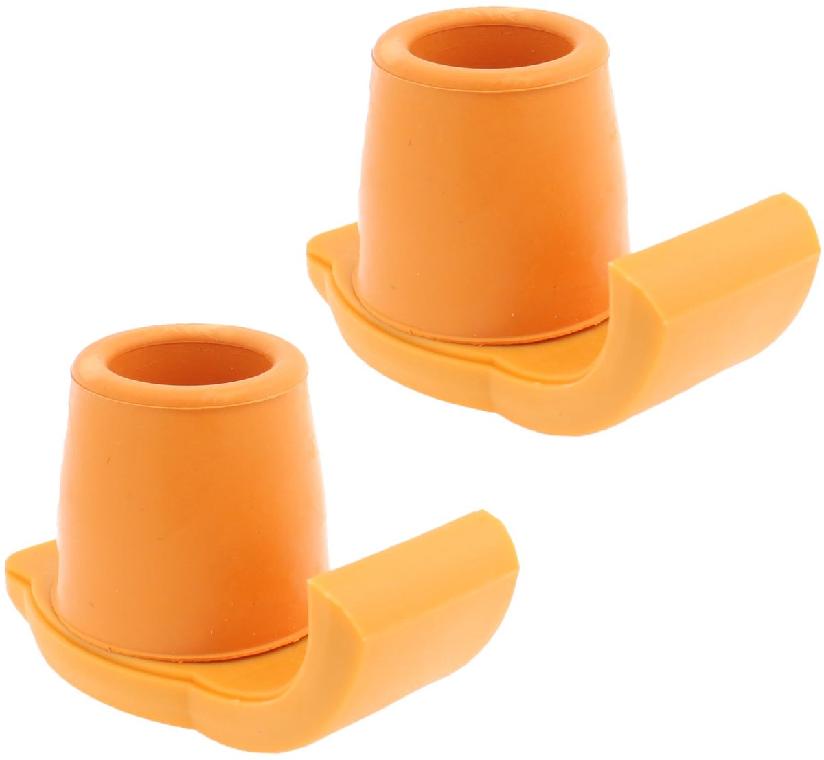 Dailygoods - Set van 2 Glijders voor Wandelframes met Ferrules (Oranje, 25mm)