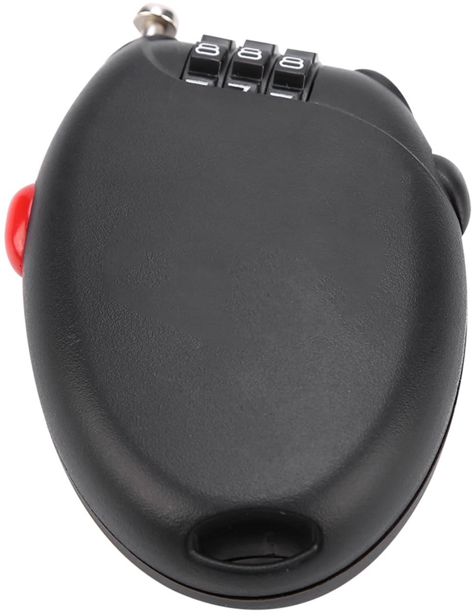 Dailygoods - Fietsslot met Wachtwoord en Verstelbare Kabel voor Diefstalbeveiliging