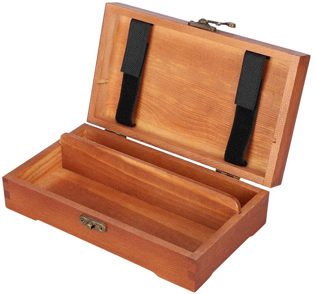 Dailygoods - Dailygoody - Opbergdoos Sieradendoos - Houten potlooddoos - Duurzaam en stijlvol - Sieraden organizer - Perfect voor creatievelingen - 2 compartimenten