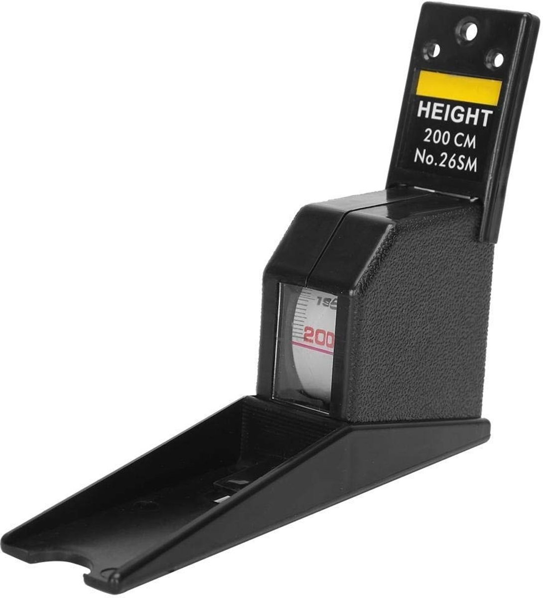 Dailygoody - Lengtemeter - Handmatige tape measure - 2M - Voor volwassenen en kinderen - Zwart - Gemakkelijk in gebruik - Ideaal voor metingen - Compa