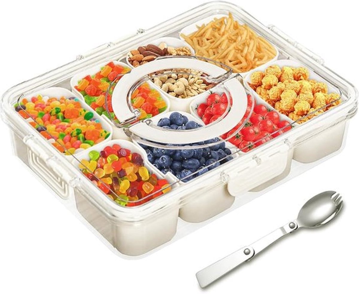 Snackbox met deksel - Multifunctionele opbergdoos voor snacks