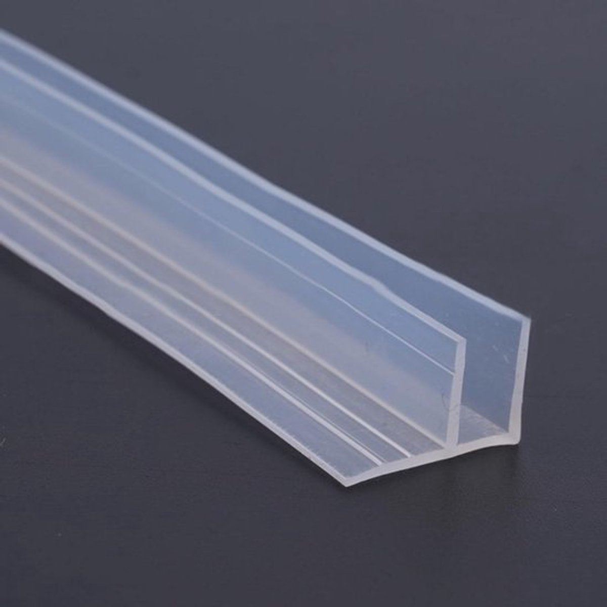 Douche afdichtingsstrip voor frameloze glazen deur - 6 mm - 2 m lengte - badkameraccessoires