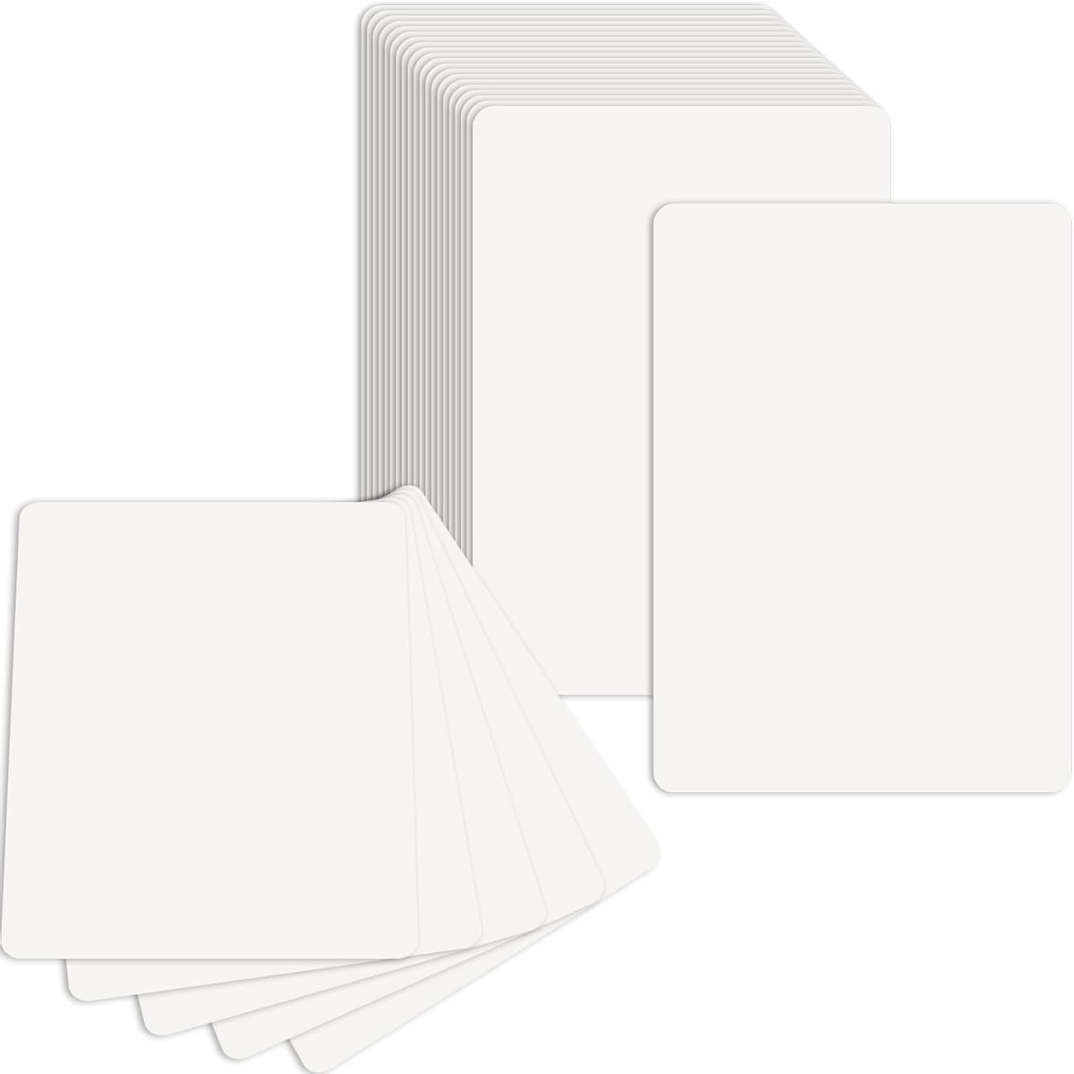 Set van 80 A6 Kraft Papieren Kaarten - Lege Postkaarten, 10.5 x 14.8 cm, 300gsm - Ideaal voor Schrijven, Printen en Creatieve Projecten