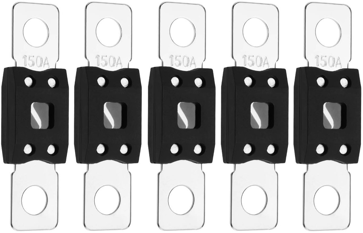 Dailygoods - Dailygoody - Mega Hoge Stroom Autozekeringen - 150A Veiligheid - Universele Pasvorm - 58V - Koperlegering - Geschikt voor Auto's, Vrachtwagens, Bouwvo.