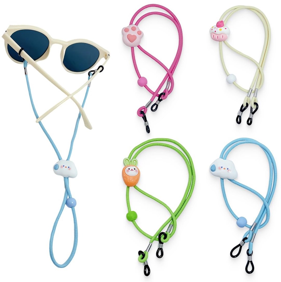Dailygoods - 4 Verstelbare Brillenbanden voor Kinderen
