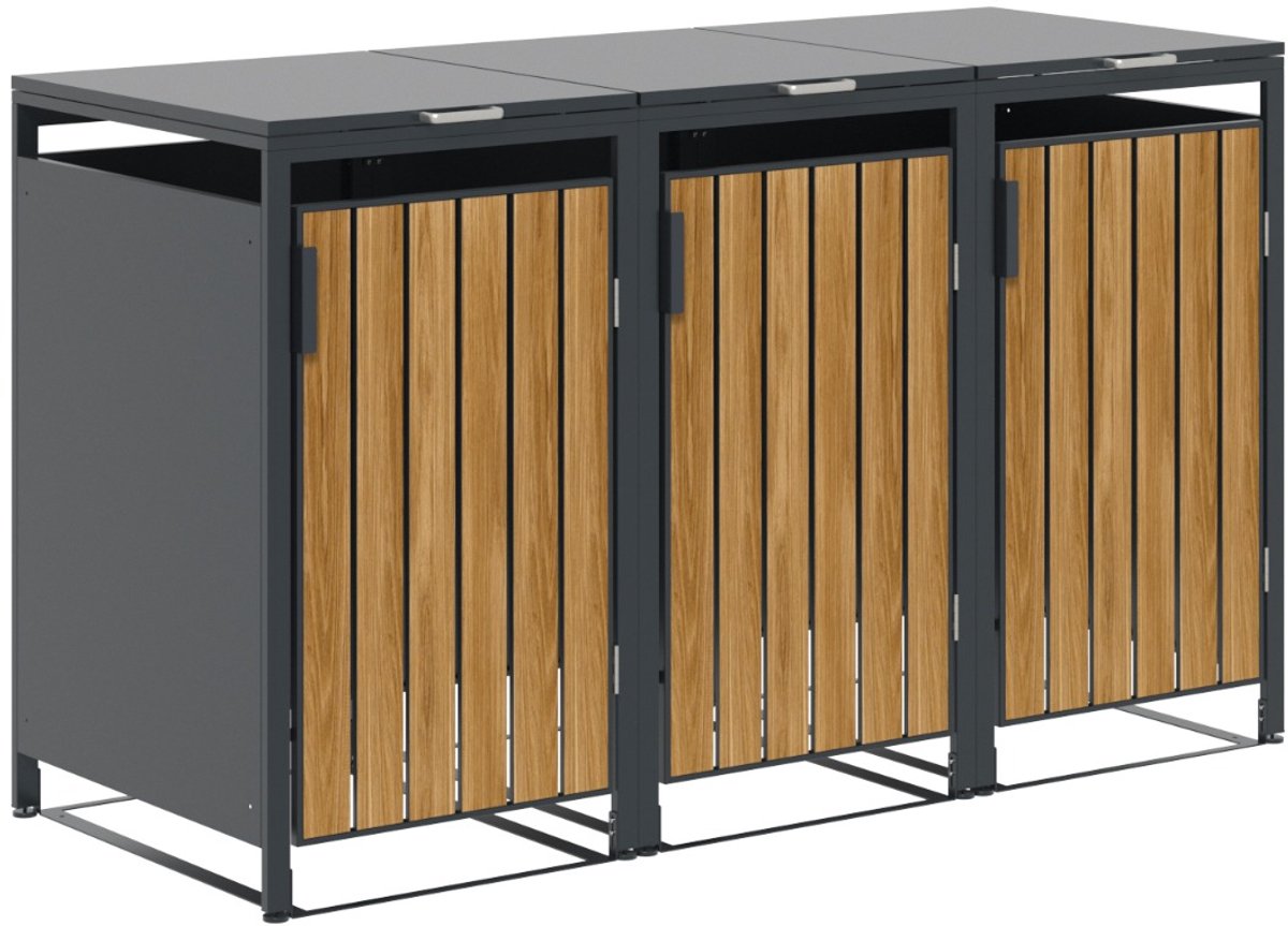 Garden Impressions Binport containerberging 204x80x118 cm - light teak look