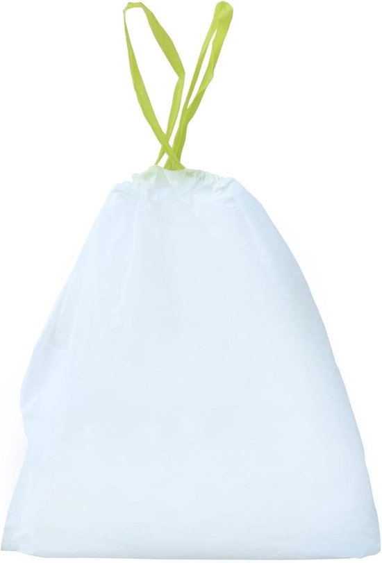 NINESTARS NSTB-13-30 Extra Sterke Witte Vuilniszak met Trekkoord Sluiting, 13 Gal. / 49 L., 30 count, Verpakking kan variëren — afbeelding 3