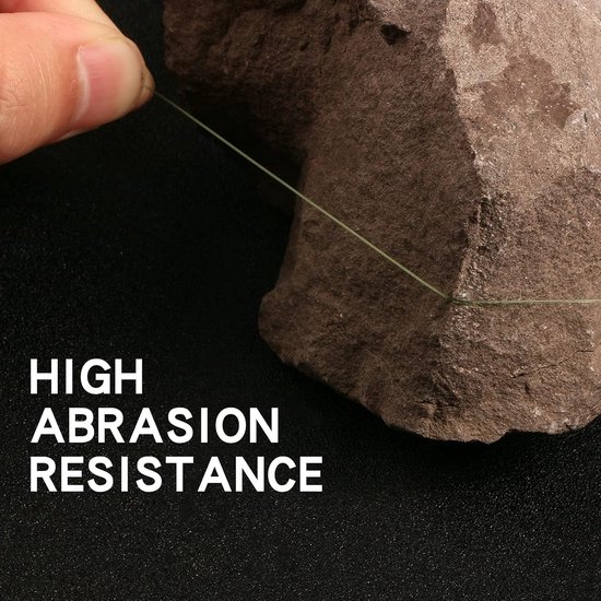 ANGRYFISH Nylon Zee Vislijn 300M-Monofilament Karper Vislijn-Super slijtagebestendig-Uitstekende elasticiteit-Lage zichtbaarheid (Groen, 40lbs/0.47MM-300YDS) — afbeelding 5