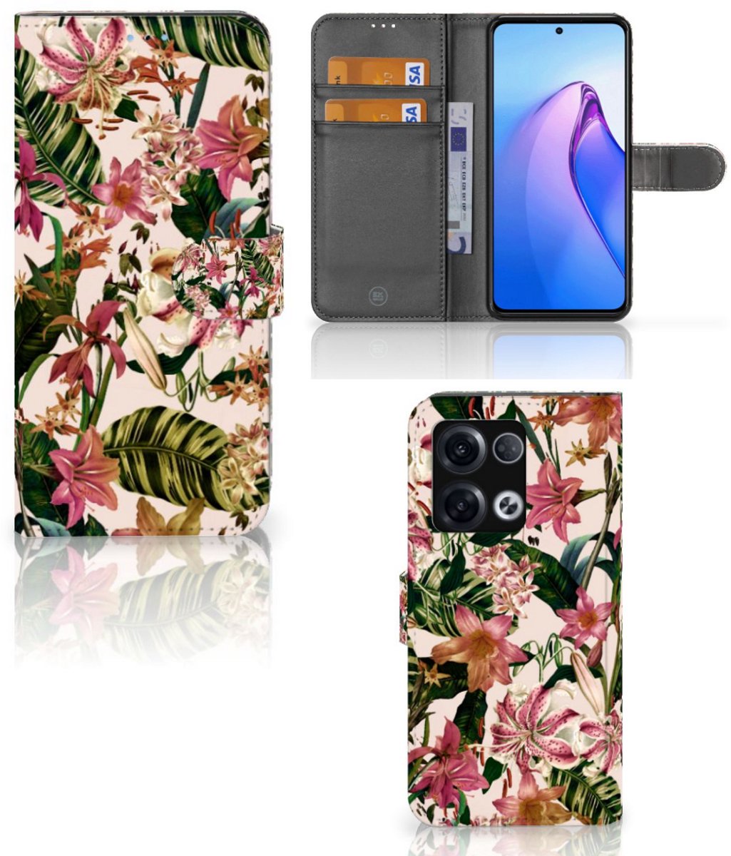 OPPO Reno8 Pro Hoesje Flowers